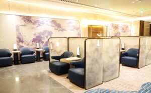 Star Alliance Guangzhou Lounge Space with various seating options.