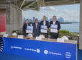 Copa and Boeing execs celebrate the new 737 MAX order covering 60 frames
