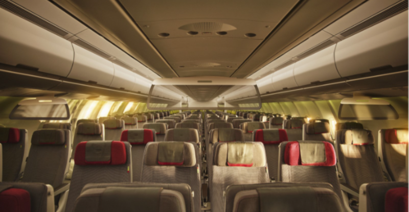 TAP Air Portugal Economy Prime cabin.