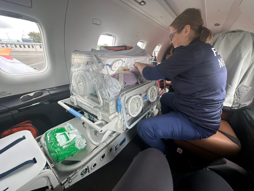 Neonatal transfers require specialist equipment. 