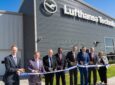 Lufthansa Technik ribbon cutting ceremony at a new facility.