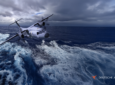 Rendering of Deutsche Aircraft turboprop flying over water