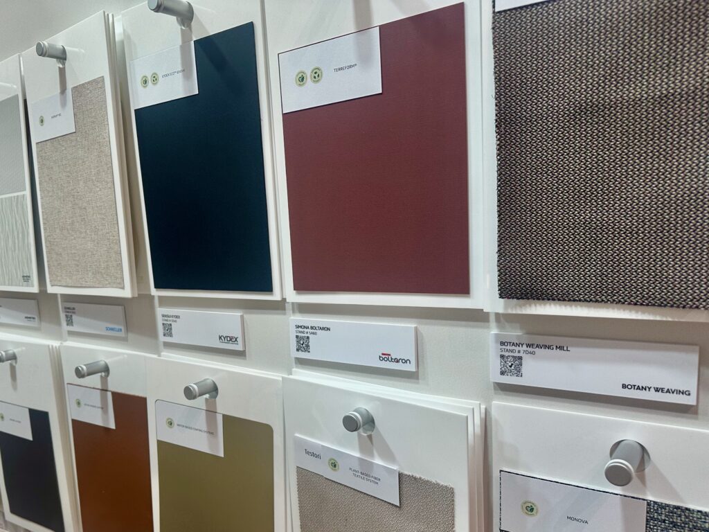 Unum Aircraft Seating sustainability corner at AIX 2026