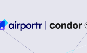 airportr and Condor logos on a white background.