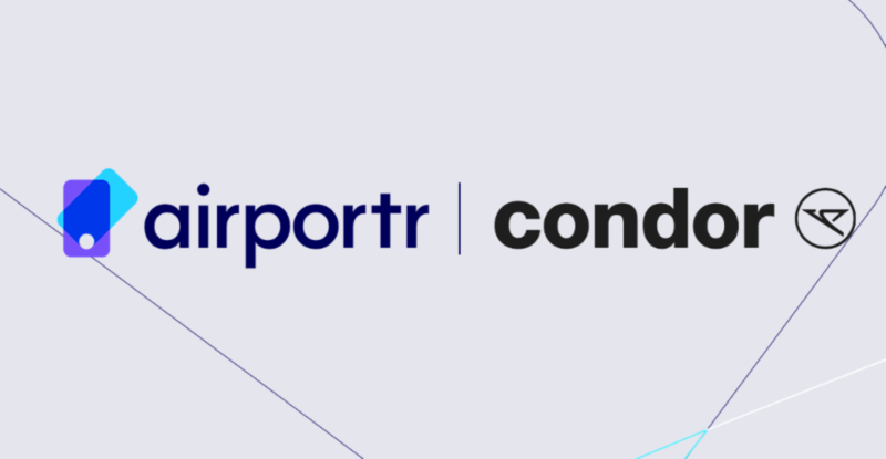 airportr and Condor logos on a white background.