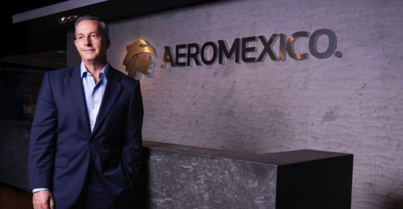 The CEO of Aeromexico, Dr. Andres Conesa, is pictured