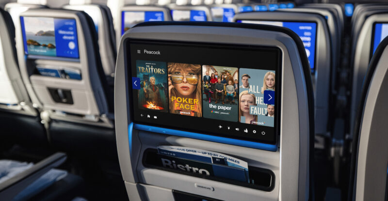 United Launches New Inflight Entertainment Channel with Peacock.