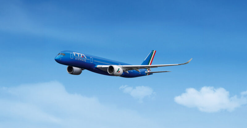 ITA Airways aircraft in flight.