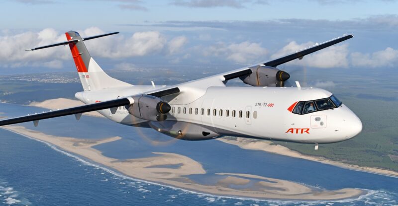 ATR 72-600 in flight.