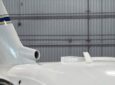 Galileo HDX installation location on Challenger aircraft (fuselage-mounted antenna)