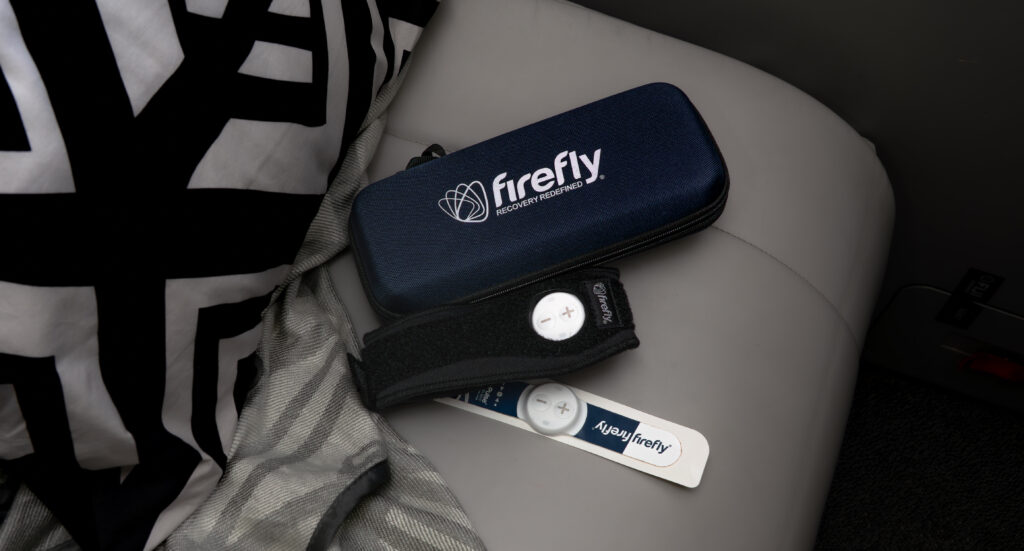 Firefly Recovery aid displayed on the seat.