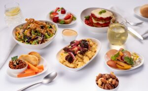 Various new meals for Amtrak first class.