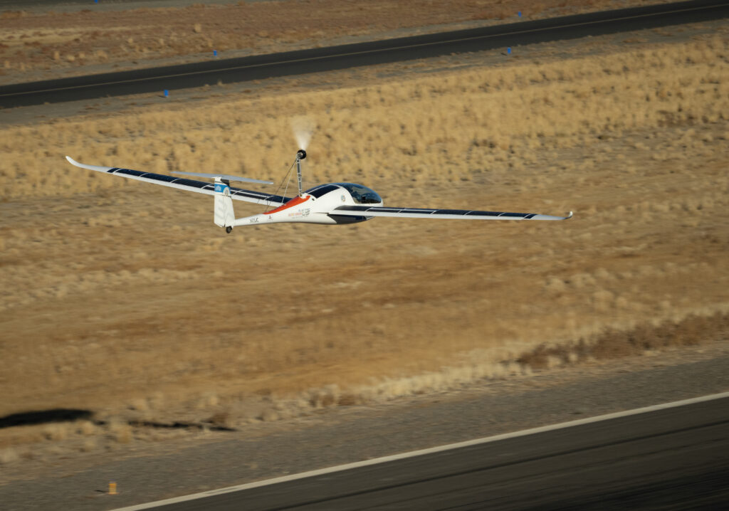 The electric plane in flight