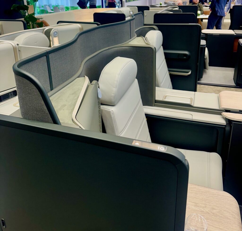 VantageXL+ First seats as shown by Thompson on its stand at AIX 2026.