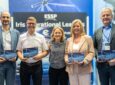 Pictured from left to right: Pierre Outrey, DSNA; Luc Chevallier, Skyguide; Charlotte Neyret, CEO; Peggy Devestel, Eurocontrol; and Friedrich Wilhelm Menge, DFS. Image credited to ESSP.
