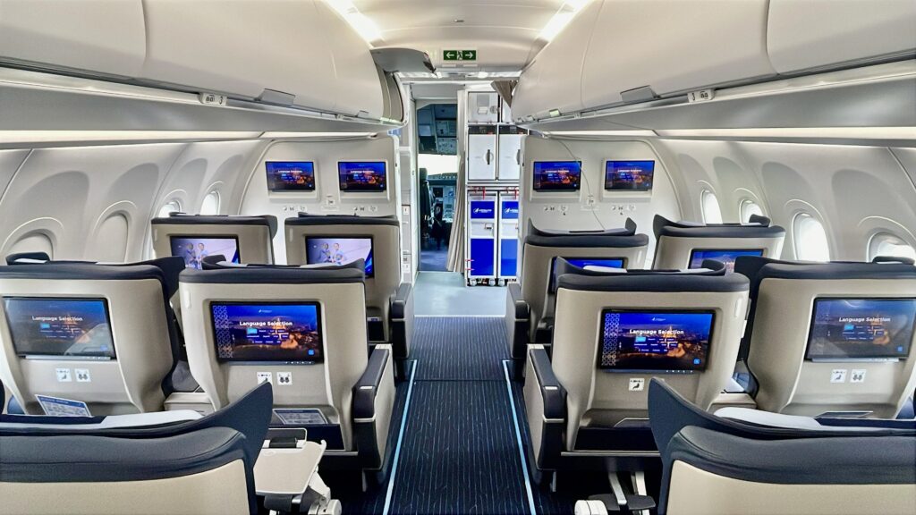 Azerbaijan Airlines with Panasonic Astrova onboard.