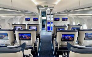 Azerbaijan Airlines with Panasonic Astrova onboard.