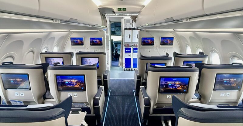Azerbaijan Airlines with Panasonic Astrova onboard.