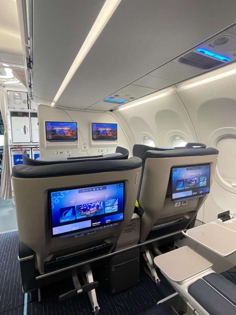 Azerbaijan Airlines with Panasonic Astrova onboard.