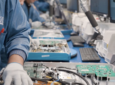 Inside the Hughes ESA manufacturing factory in Germantown, Maryland