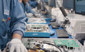 Inside the Hughes ESA manufacturing factory in Germantown, Maryland