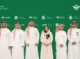 Executive members of Saudia Group pose for a photo.