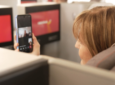 An Iberia passenger is using their mobile device connected to Starlink in flight.