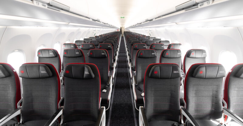 Interior of Air Canada A321XLR