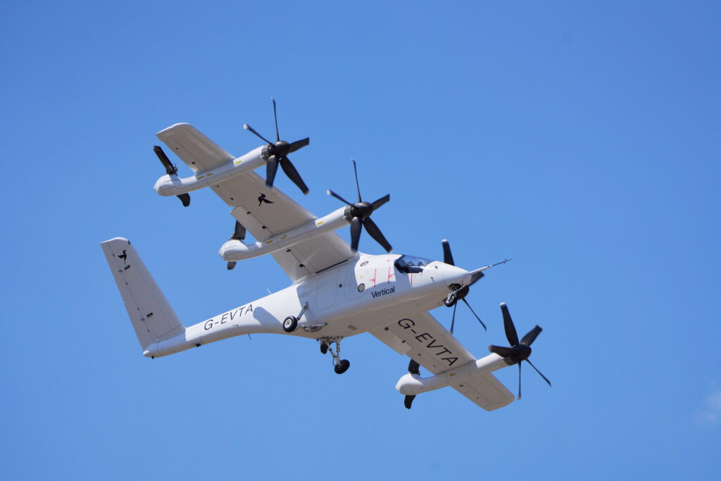 A full-scale prototype by Vertical Aerospace was demonstrated at Farnborough.
