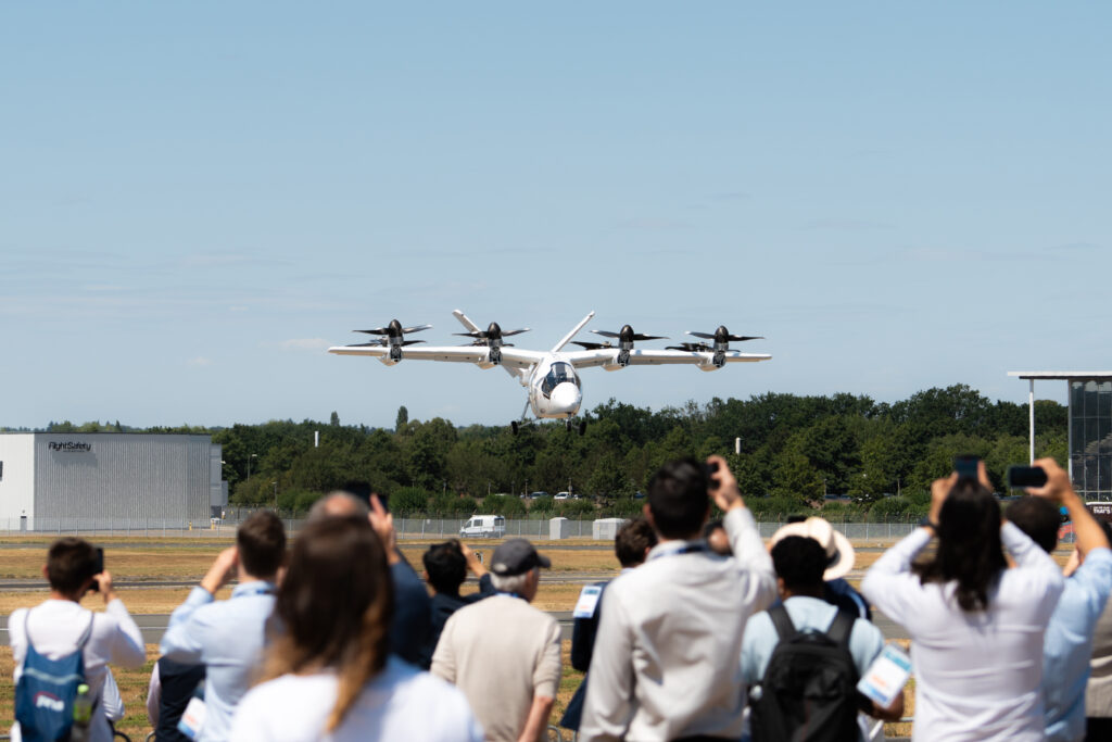 A full-scale prototype by Vertical Aerospace was demonstrated at Farnborough.