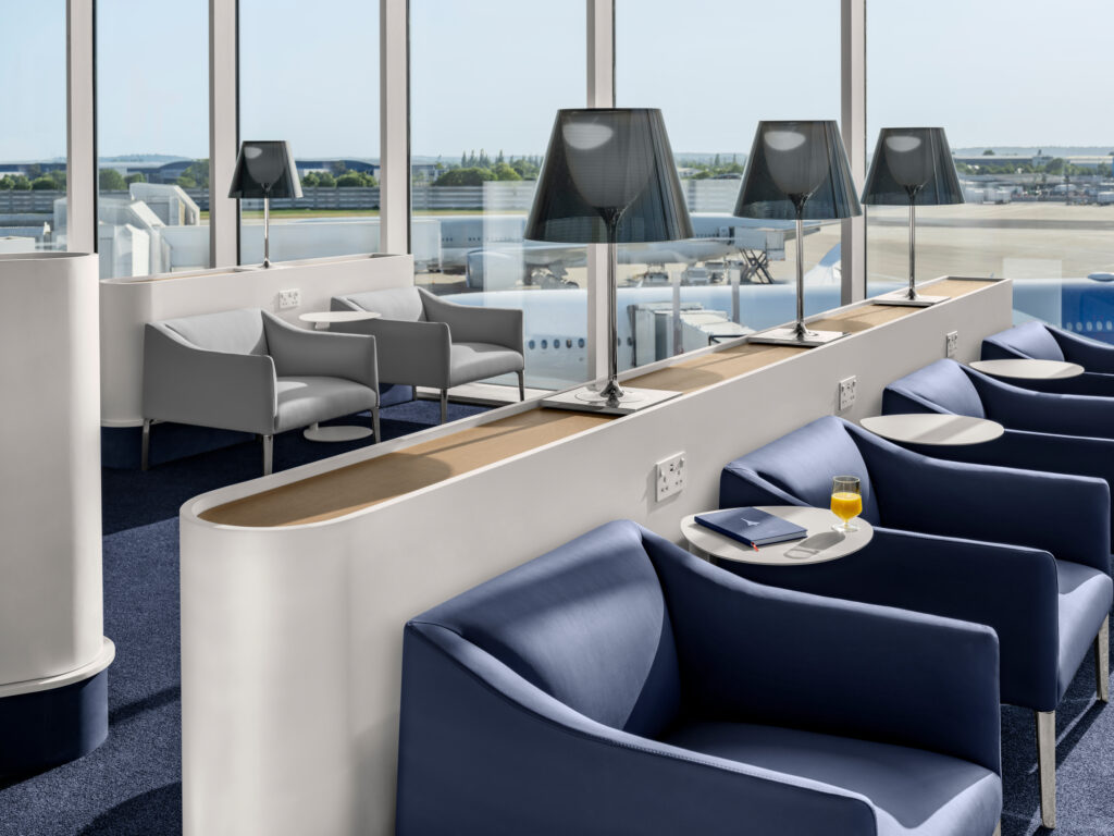 Air France lounge at London Heathrow.