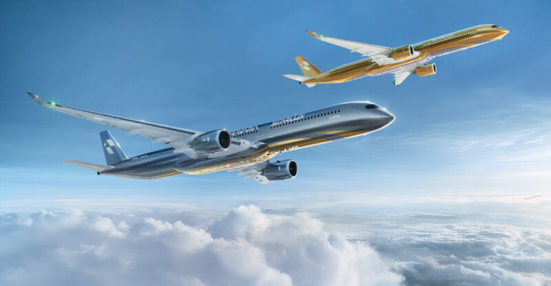 STARLUX AIRSORAYAMA aircraft in flight.