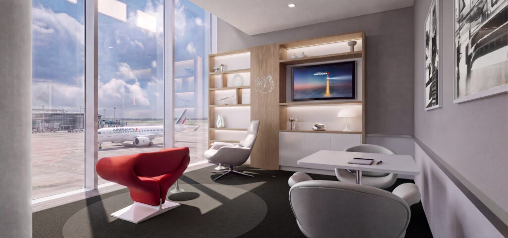 La Premiere area in the lounge at London Heathrow.