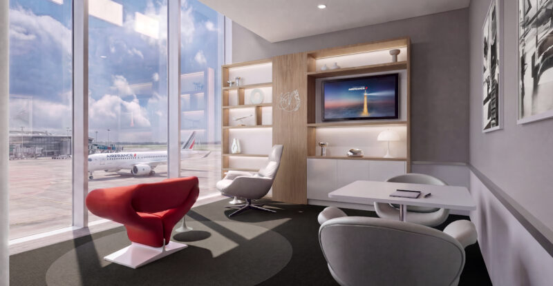 La Premiere area in the lounge at London Heathrow.