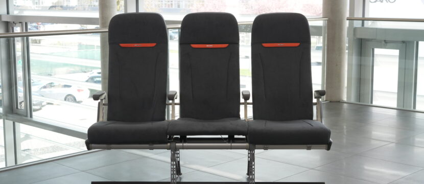 RECARO R Sphere seat triple with the firm's eco-friendly innovations featured
