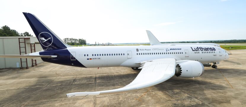 Lufthansa Boeing ecoDemonstrator Explorer aircraft.