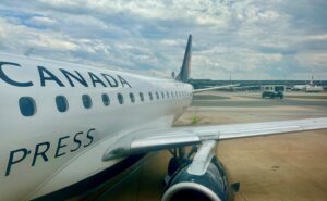 Air Canada E175 with SES Wi-Fi installed