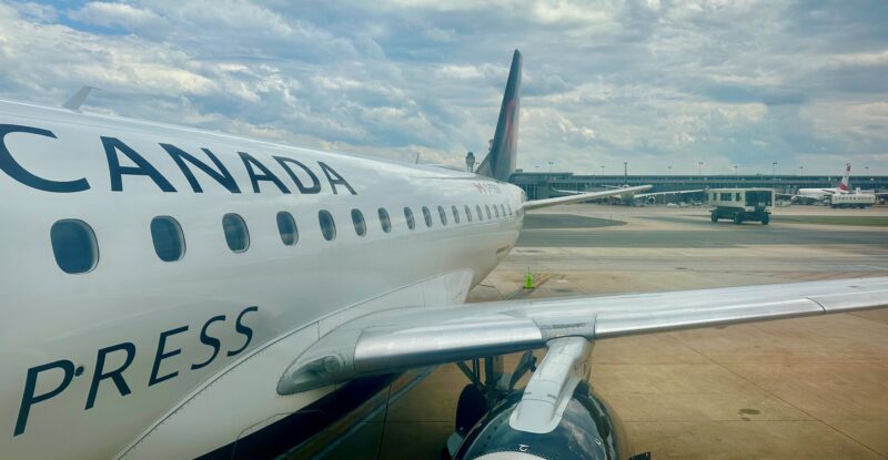 Air Canada E175 with SES Wi-Fi installed