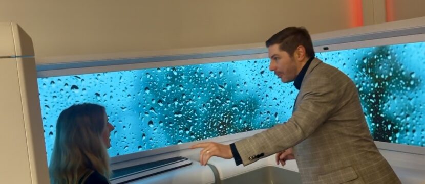 Louis Poupard, RAVE's staff product manager shows off Origin