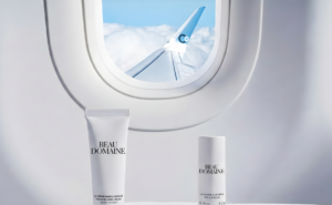 Beau Domaine products are displayed from the La Compagnie amenity kit.