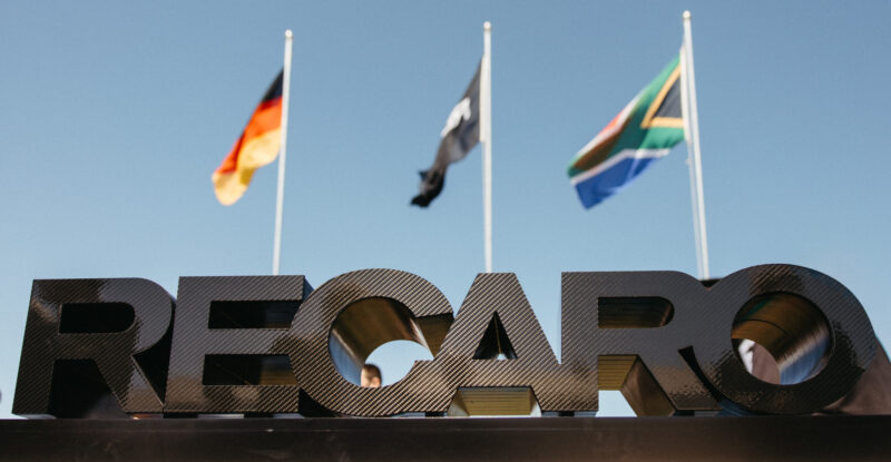 RECARO in large block letters in front of the the RECARO Composites facility.