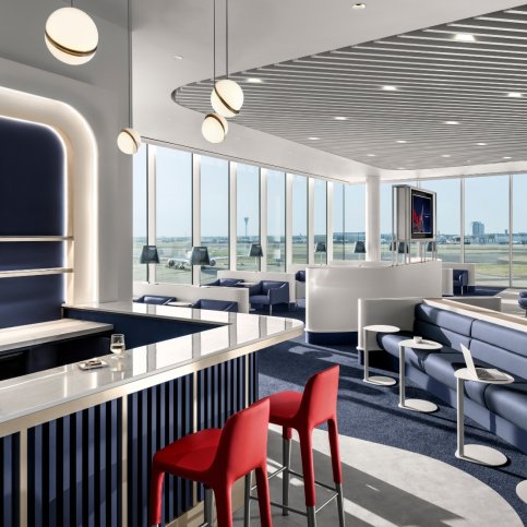 Air France lounge at London Heathrow.