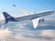 SAS A330neo in flight.