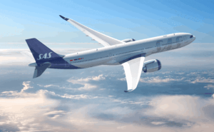 SAS A330neo in flight.