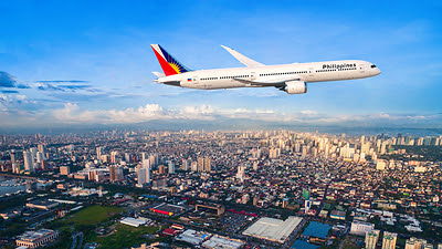 Philippine Airlines 787 in flight
