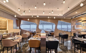 American Airlines Flagship dining area.