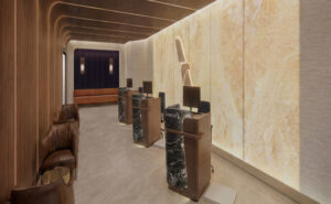 American Airlines rendering of their nextgen lounge at DFW.