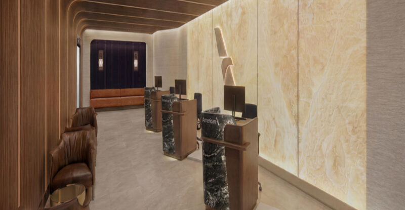 American Airlines rendering of their nextgen lounge at DFW.
