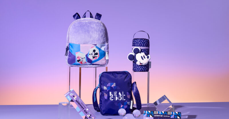 Riyadh Air Disney themed backpack, cross-body bag and carry bag for baby items.