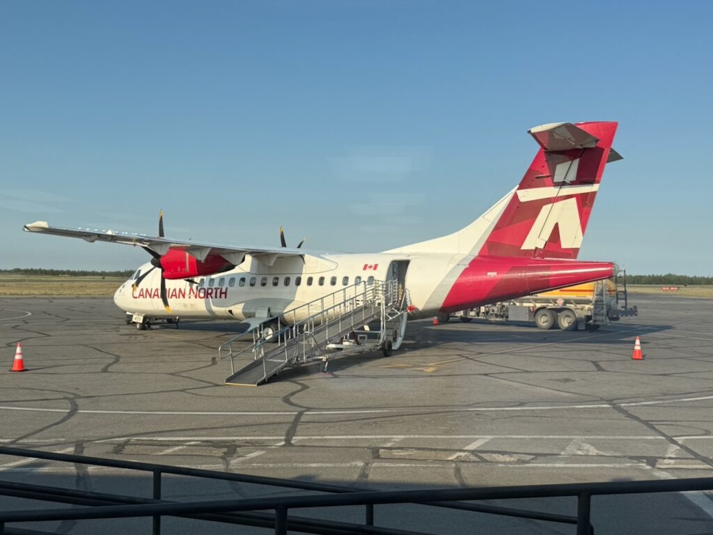 Canadian North ATR 42-500 ready for boarding.